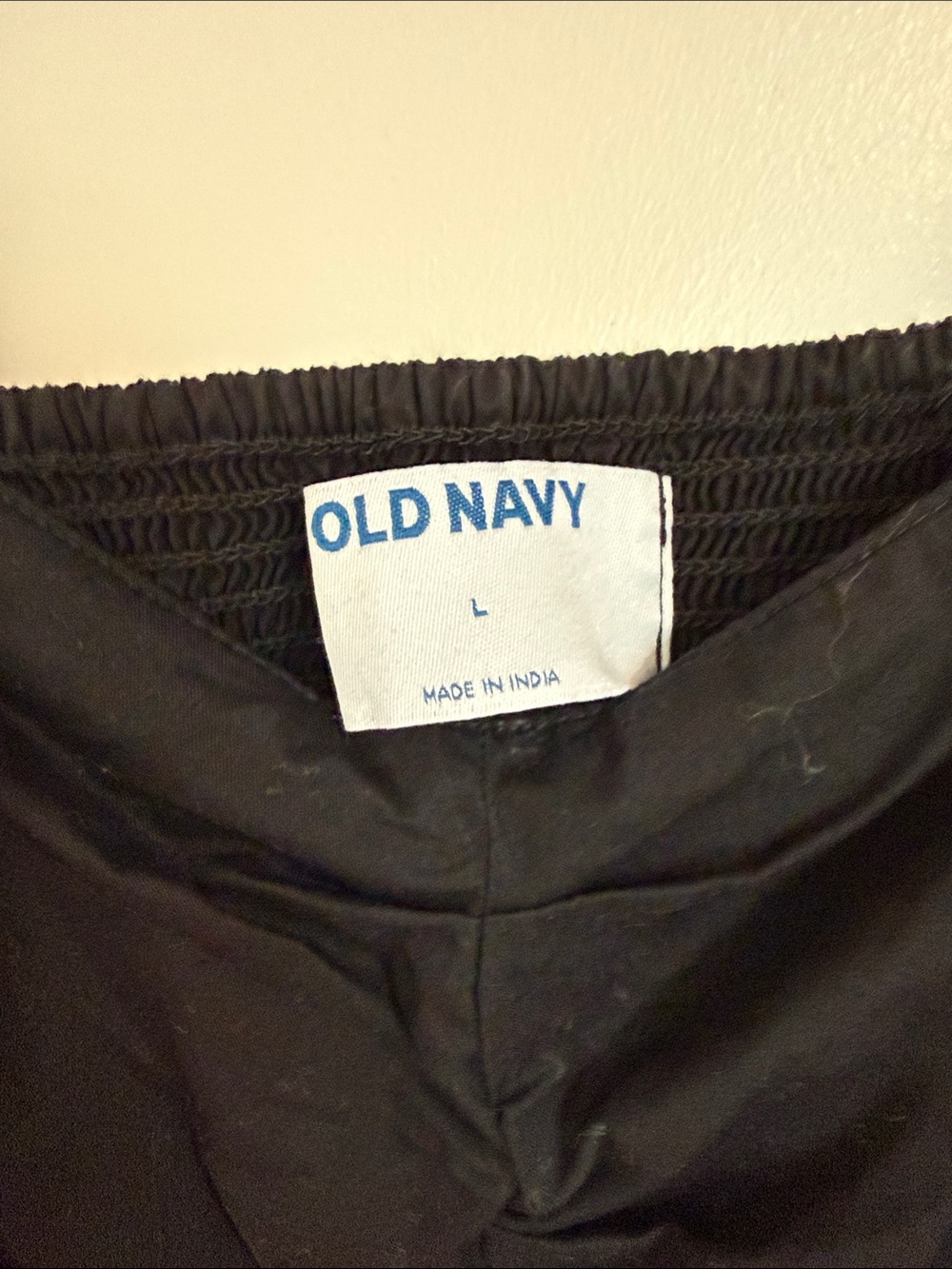 Old Navy Black Square-Neck Puff-Sleeve Peplum Top - Picture 2 of 3